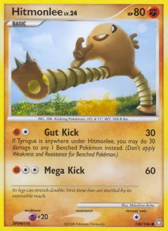 Hitmonlee Pokémon card #100