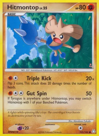 Hitmontop Pokémon card #101
