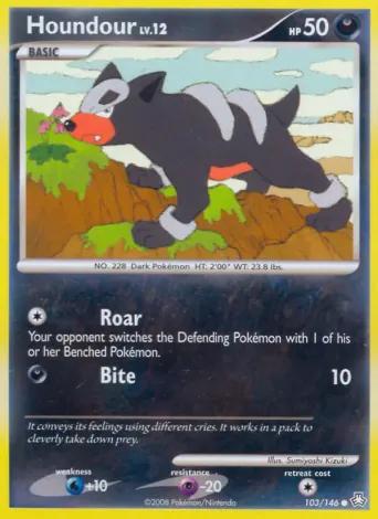 Houndour Pokémon card #103