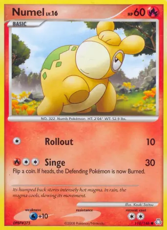 Numel Pokémon card #110