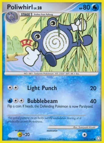 Poliwhirl Pokémon card #115