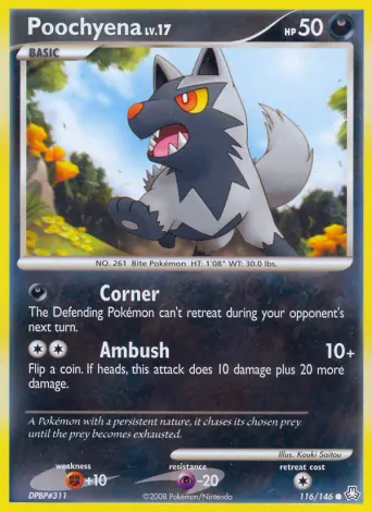 Poochyena Pokémon card #116