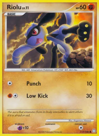 Riolu Pokémon card #117