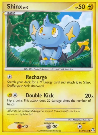 Shinx Pokémon card #118