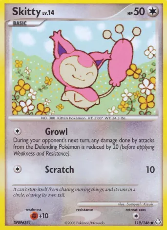 Skitty Pokémon card #119