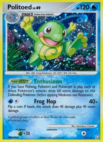 Politoed Pokémon card #12