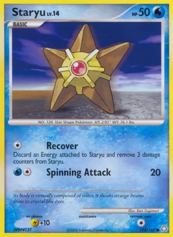 Staryu Pokémon card #122