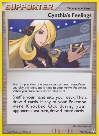 Cynthia's Feelings Pokémon card #131