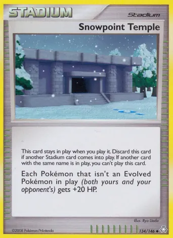 Snowpoint Temple Pokémon card #134