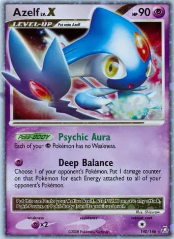 Azelf Pokémon card #140