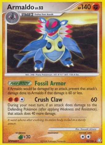 Armaldo Pokémon card #18