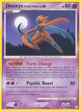 Deoxys Attack Forme Pokémon card #24