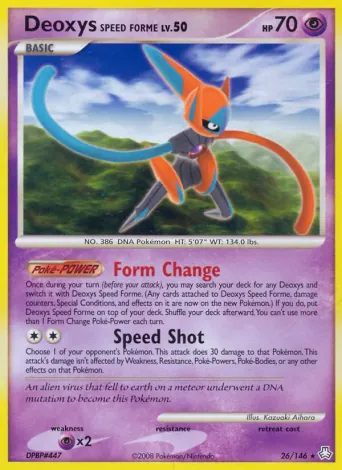 Deoxys Speed Forme Pokémon card #26