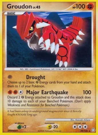 Groudon Pokémon card #29