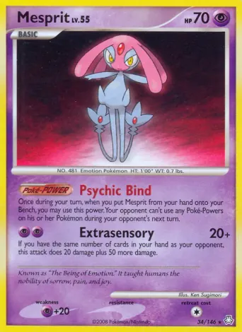 Mesprit Pokémon card #34