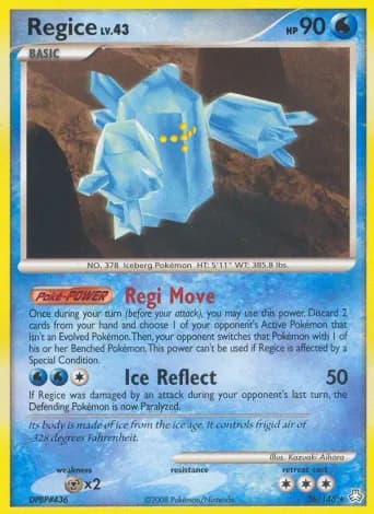 Regice Pokémon card #36