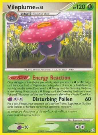 Vileplume Pokémon card #45
