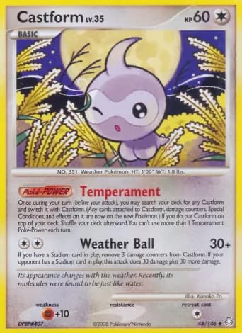 Castform Pokémon card #48