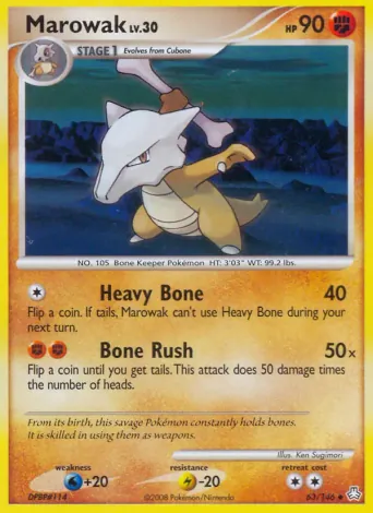 Marowak Pokémon card #63