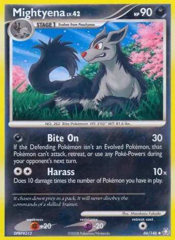 Mightyena Pokémon card #66