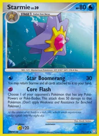 Starmie Pokémon card #71