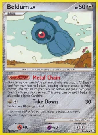 Beldum Pokémon card #83