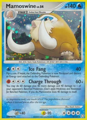 Mamoswine Pokémon card #9