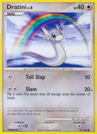 Dratini Pokémon card #91