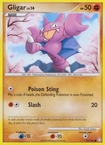 Gligar Pokémon card #95