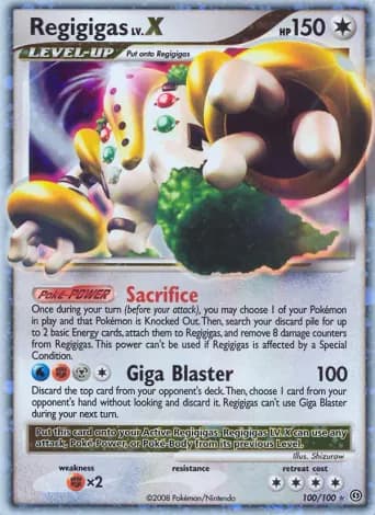 Regigigas Pokémon card #100