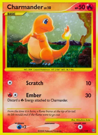 Charmander Pokémon card #101