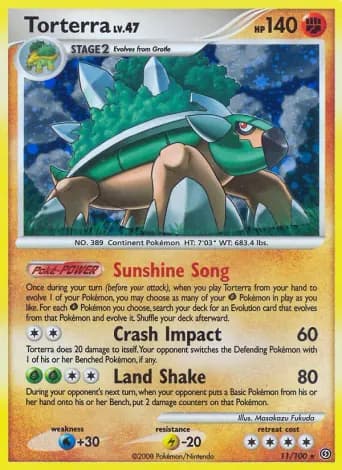 Torterra Pokémon card #11