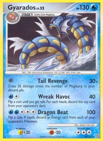 Gyarados Pokémon card #19