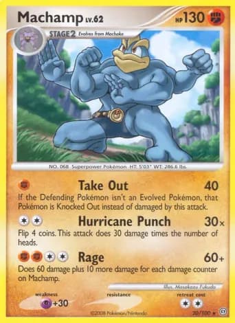 Machamp Pokémon card #20