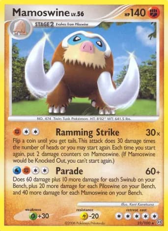 Mamoswine Pokémon card #21