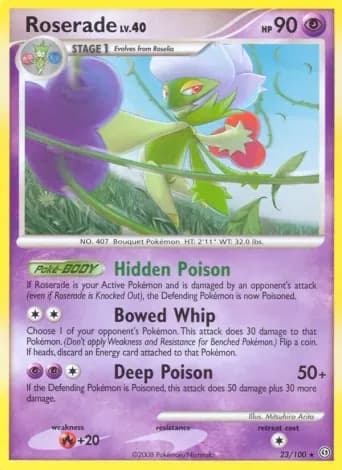 Roserade Pokémon card #23