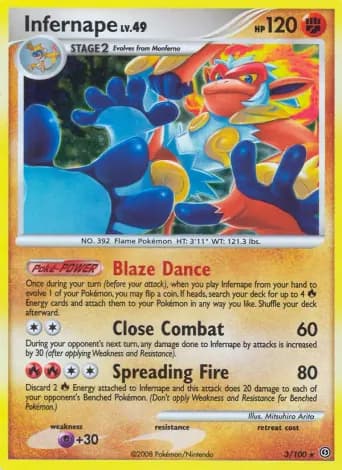 Infernape Pokémon card #3