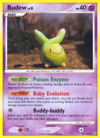 Budew Pokémon card #33