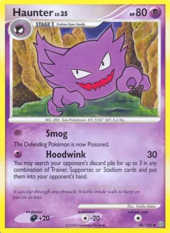 Haunter Pokémon card #40