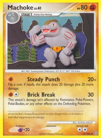 Machoke Pokémon card #41