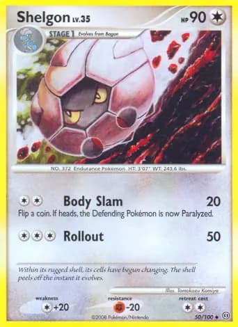 Shelgon Pokémon card #50