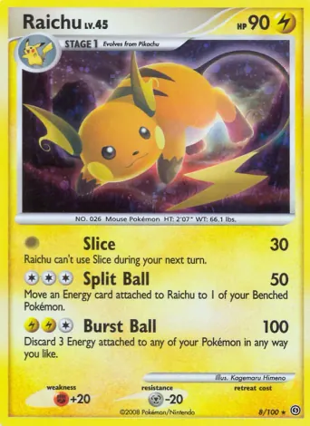 Raichu Pokémon card #8