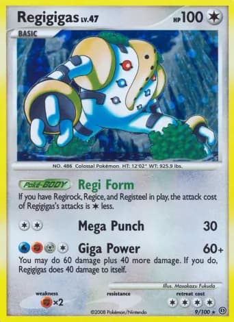 Regigigas Pokémon card #9