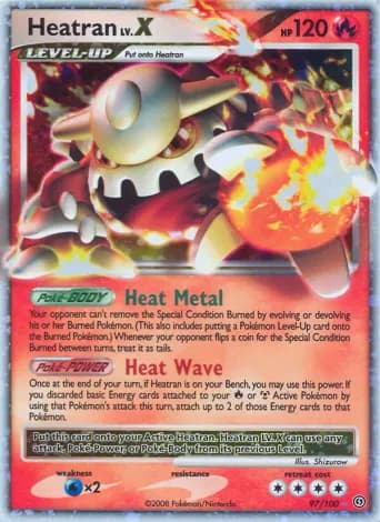 Heatran Pokémon card #97