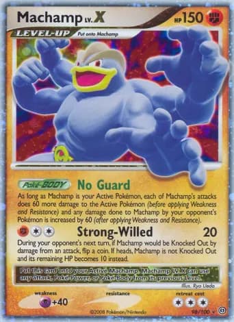 Machamp Pokémon card #98