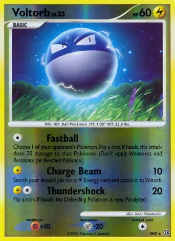 Voltorb Pokémon card #SH3