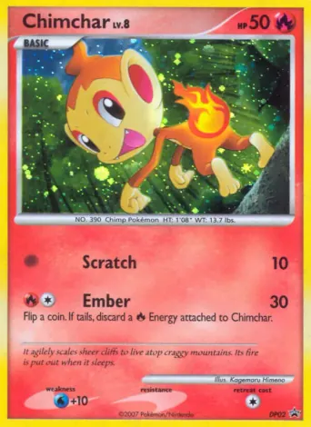 Chimchar Pokémon card #DP02