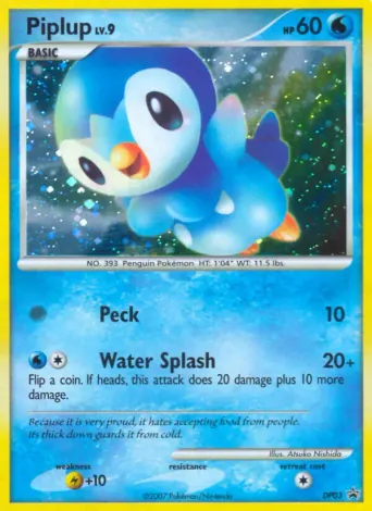 Piplup Pokémon card #DP03