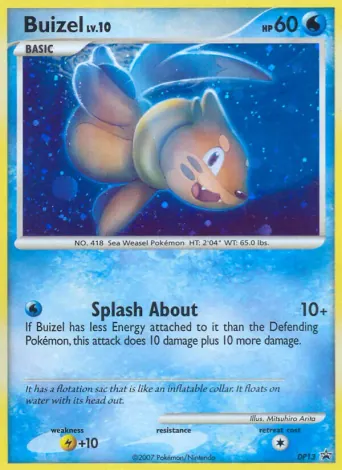 Buizel Pokémon card #DP13