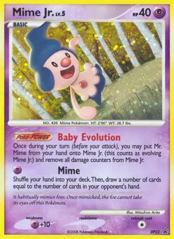 Mime Jr. Pokémon card #DP22